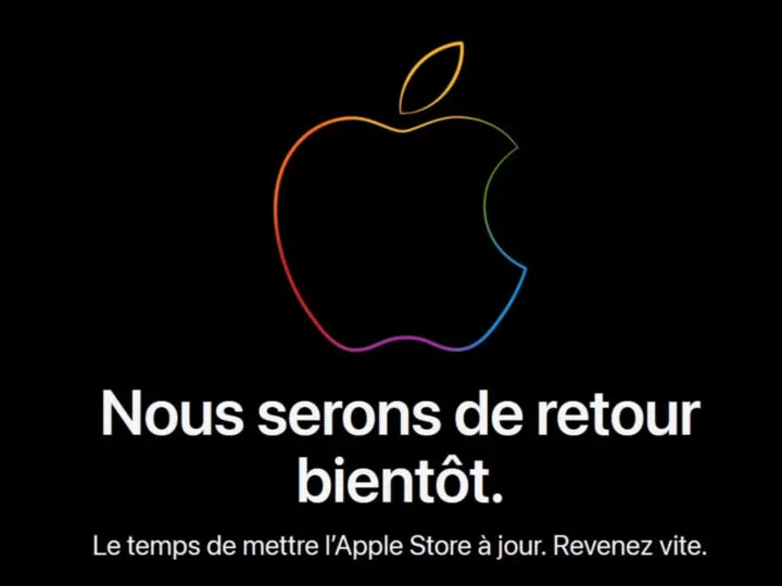 Fermeture temporaire de l&rsquo;apple store avant les précommandes