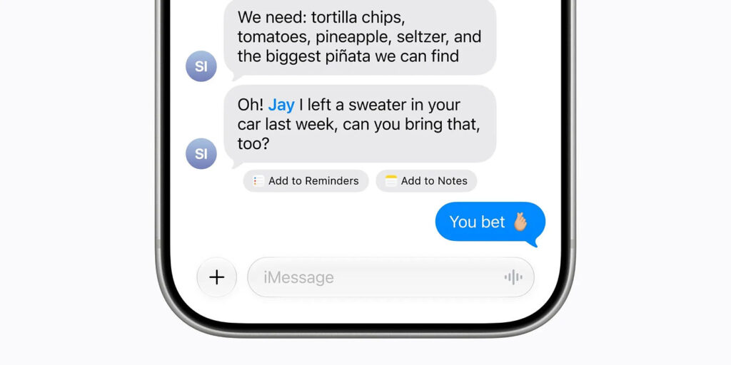 Ios 27.2 : cacher les suggestions d'actions dans messages