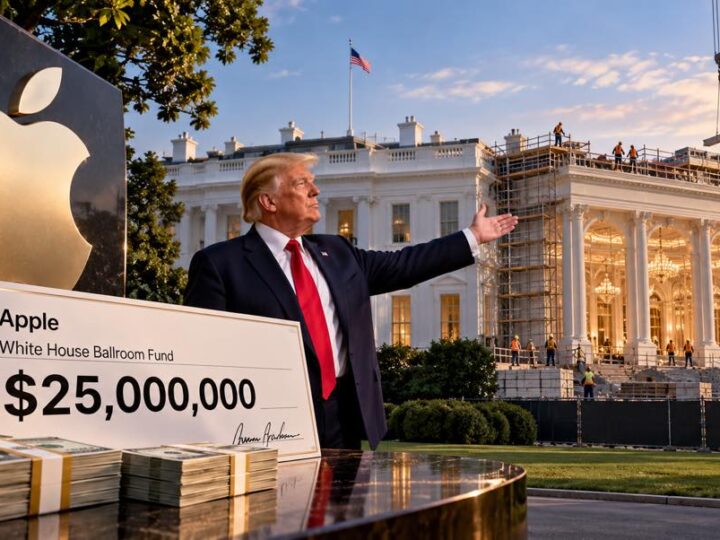 Apple soutient le projet de salle de bal de trump à la maison-blanche