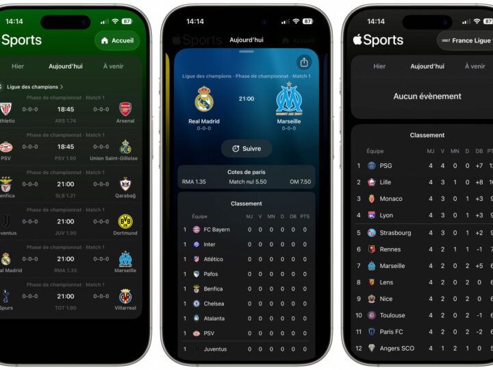 Apple sports version 4.5 : améliorations et nouvelles compétitions