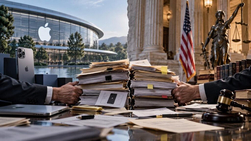 Bataille procédurale entre apple et le doj sur la collecte de documents