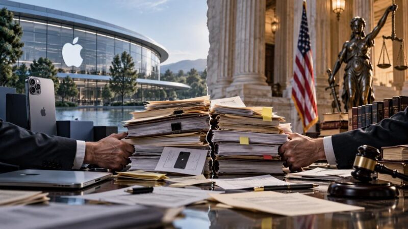 Bataille procédurale entre apple et le doj sur la collecte de documents