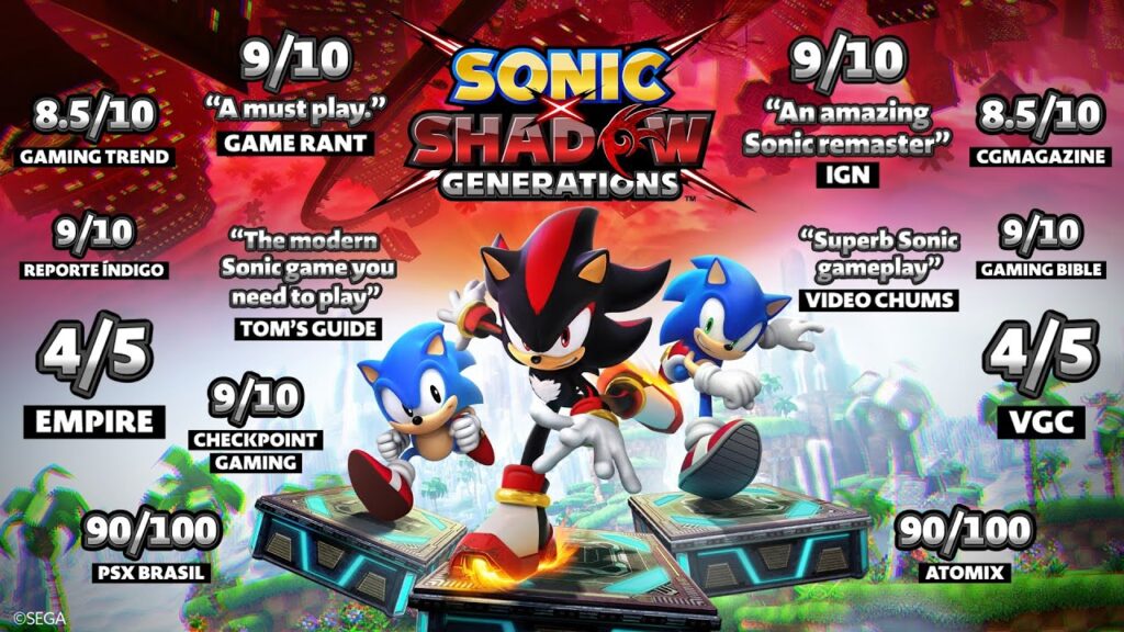 Sonic x shadow generations atteint 3 millions de ventes Sonic x shadow generations atteint 3 millions de ventes