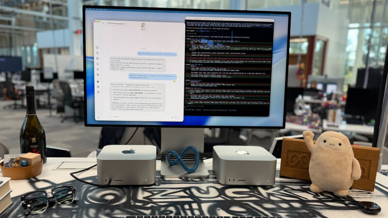 Collaboration entre apple et meta pour muse spark open sur mac studio
