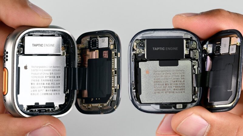 Réparation difficile des apple watch series 12 et ultra 4